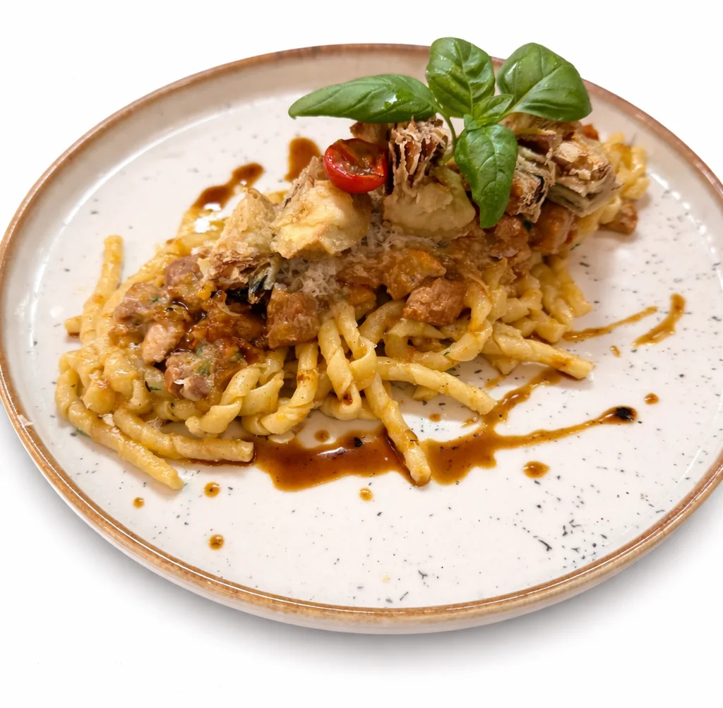 Busiate alla Genovese di Coniglio