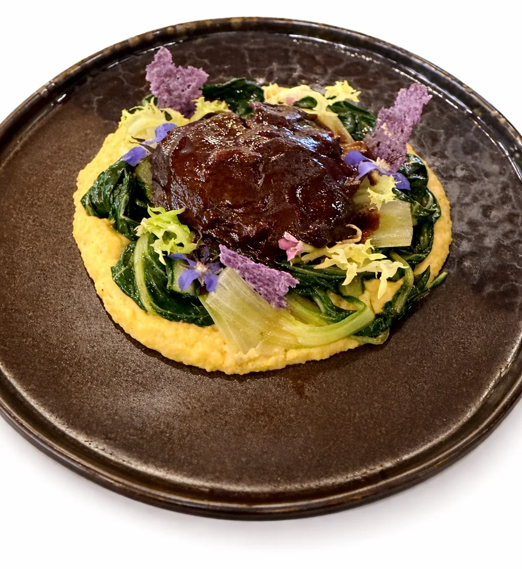 Guancia di Vitello Brasata al Vino Rosso